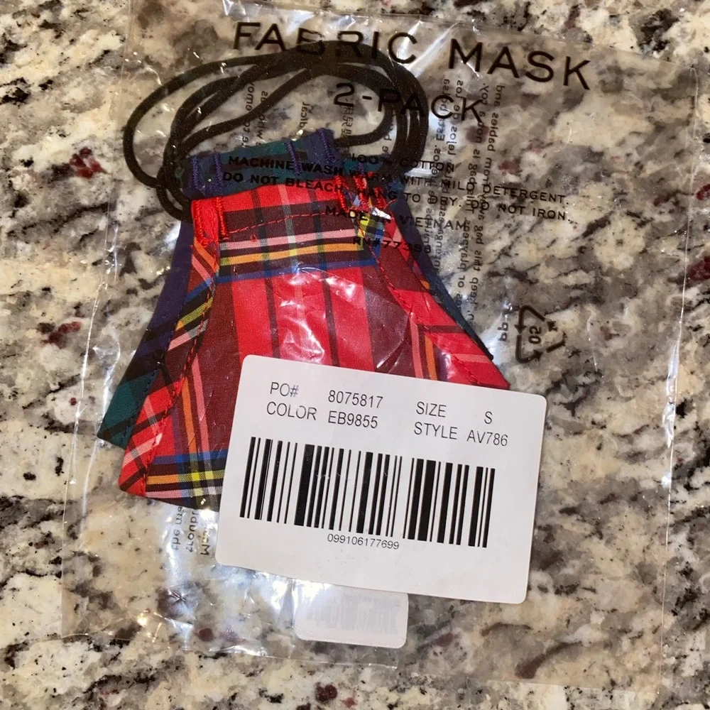 BRAND NEW JCREW/CREW CUTS FABRIC 2 LACK MASK